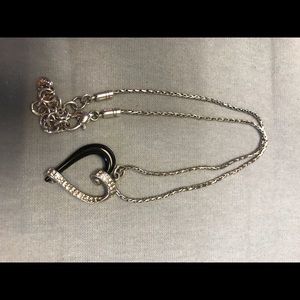 Brighton Black Diamond Heart Necklace